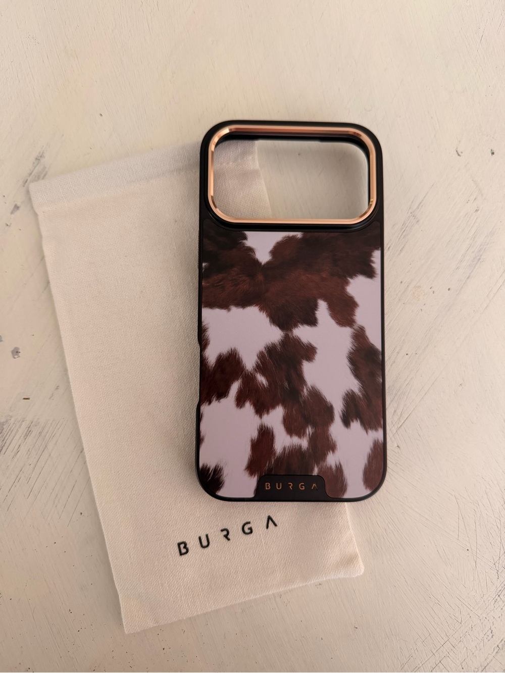 Burga Cow Print iPhone Case 17 Pro Max